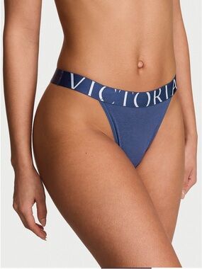 NWT Victoria's Secret Exploded Logo Cotton 90s Brief Panty.